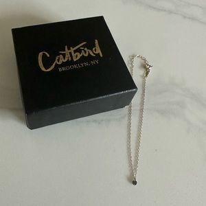 Catbird 14K yellow gold black diamond pinprick bracelet limited edition